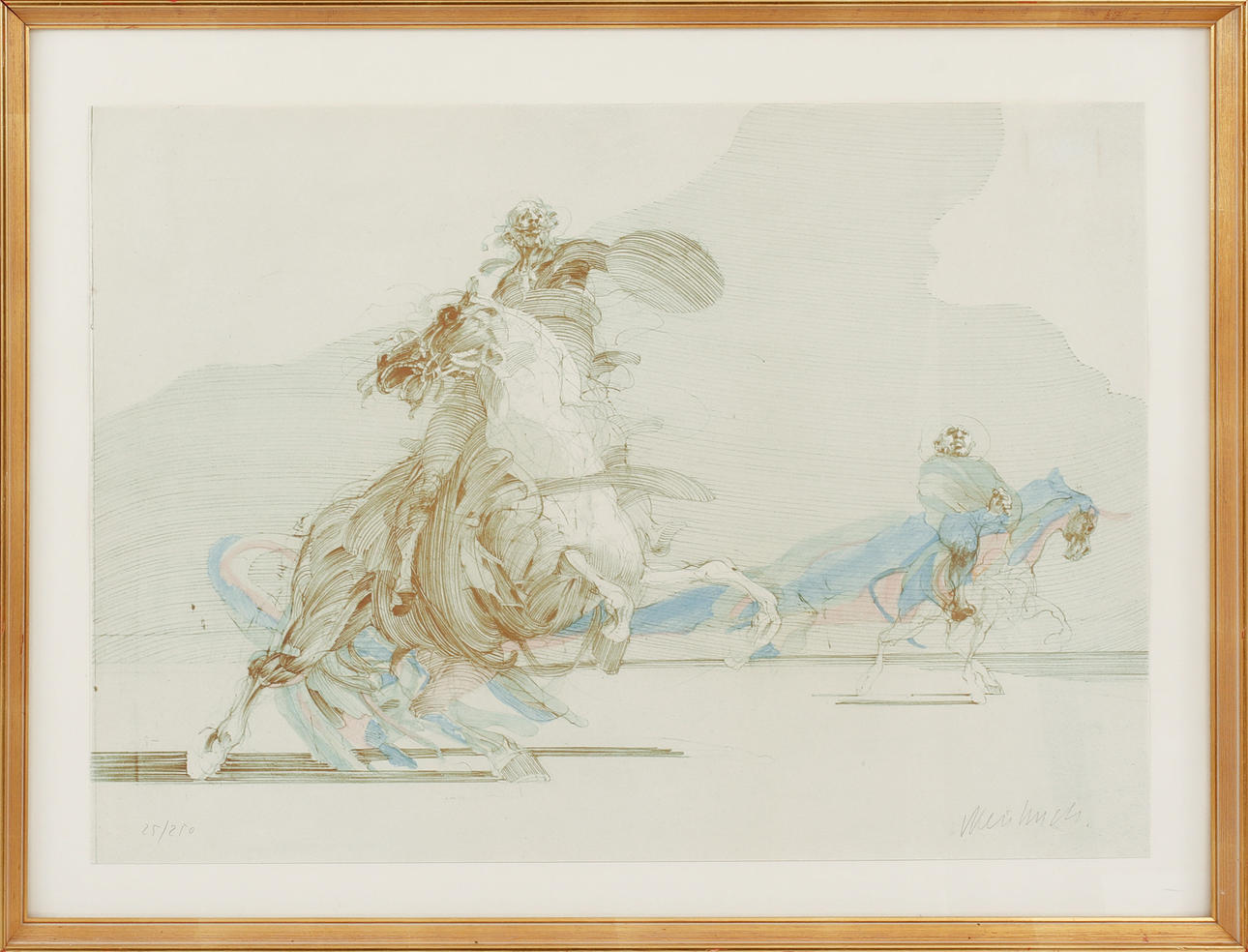 CLAUDE WEISBUCH. Lithografie, Signonummer 25/250.