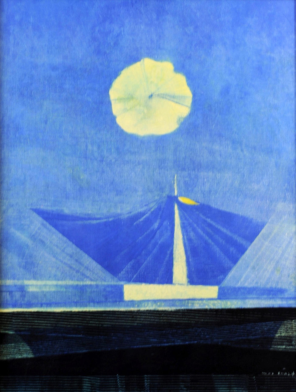 MAX ERNST. Kamagrafi original, omkring 1970.