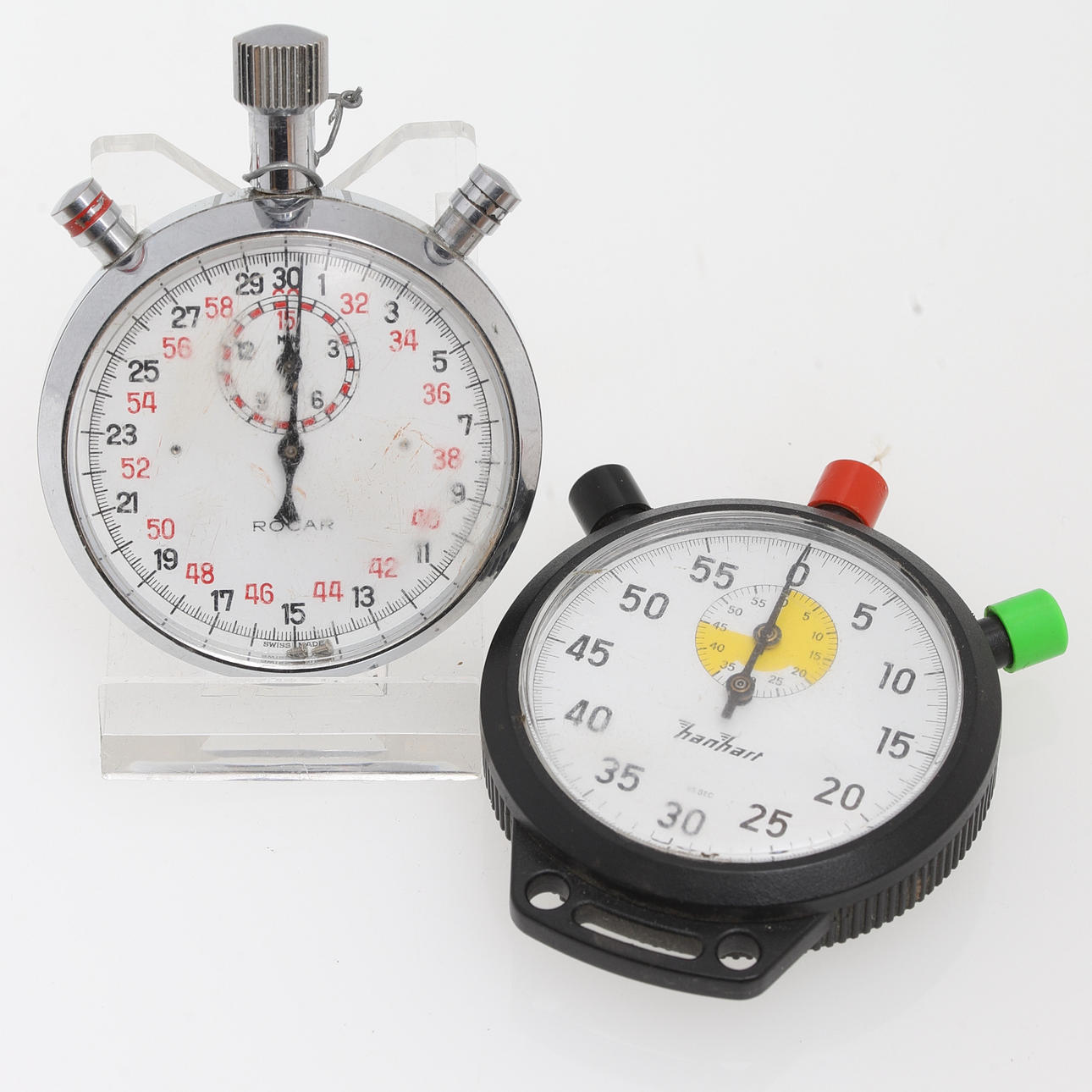 STOPWATCH, 2 pcs., Hanhart & Rocar.