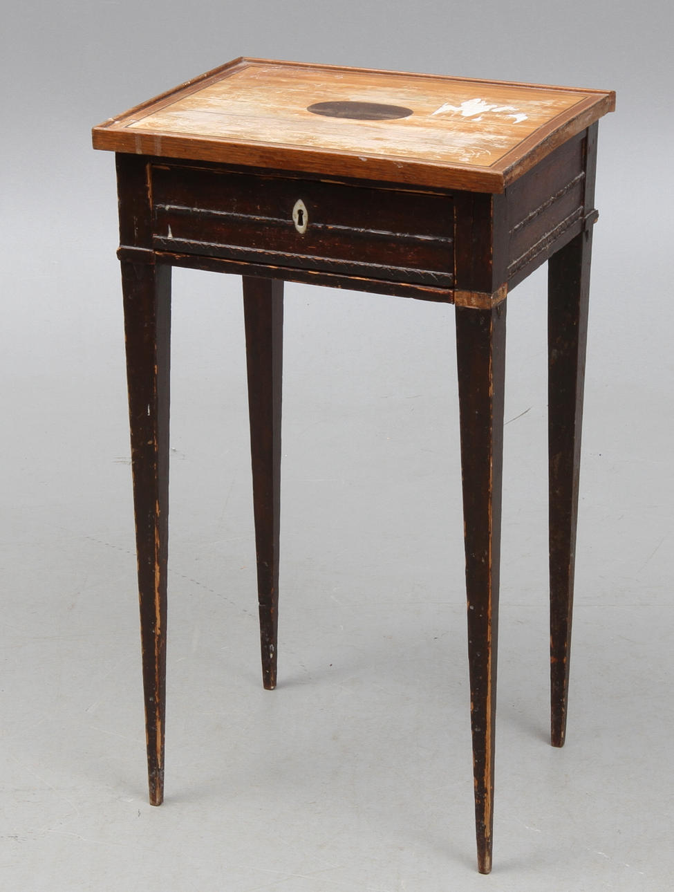 BORD MED LÅDA, gustavianskt, 1700-tal.