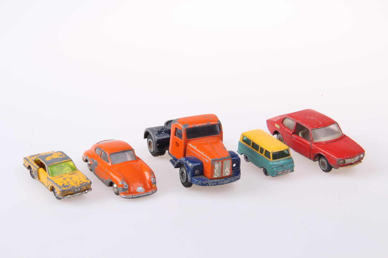 LEKSAKSBILAR, 5 st, Siku, Tekno, Lesney.