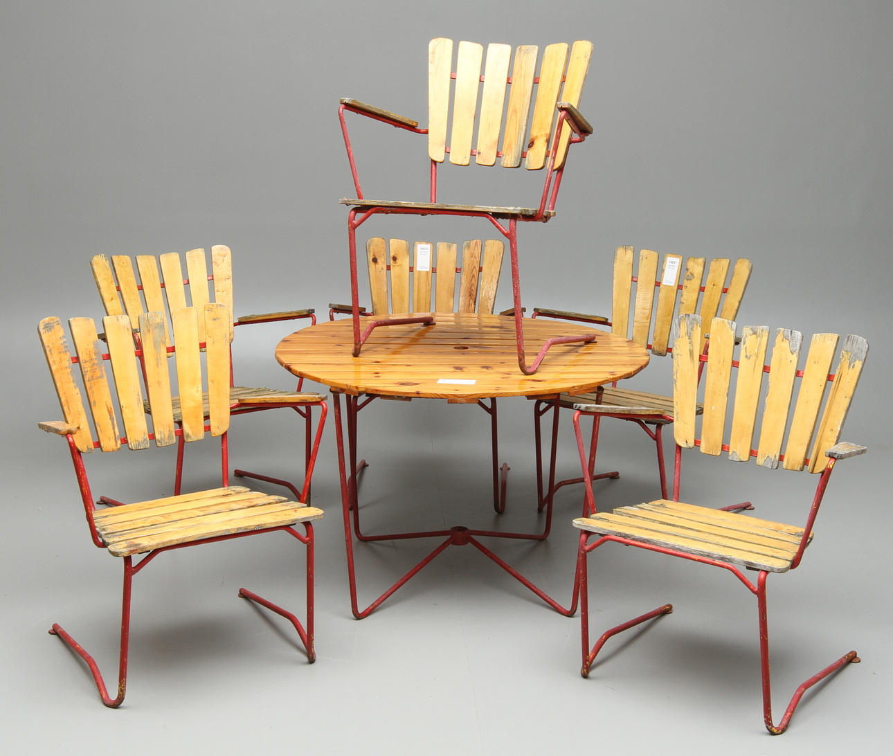 TRÄDGÅRDSMÖBEL, 7 delar, Grythyttanmodell.