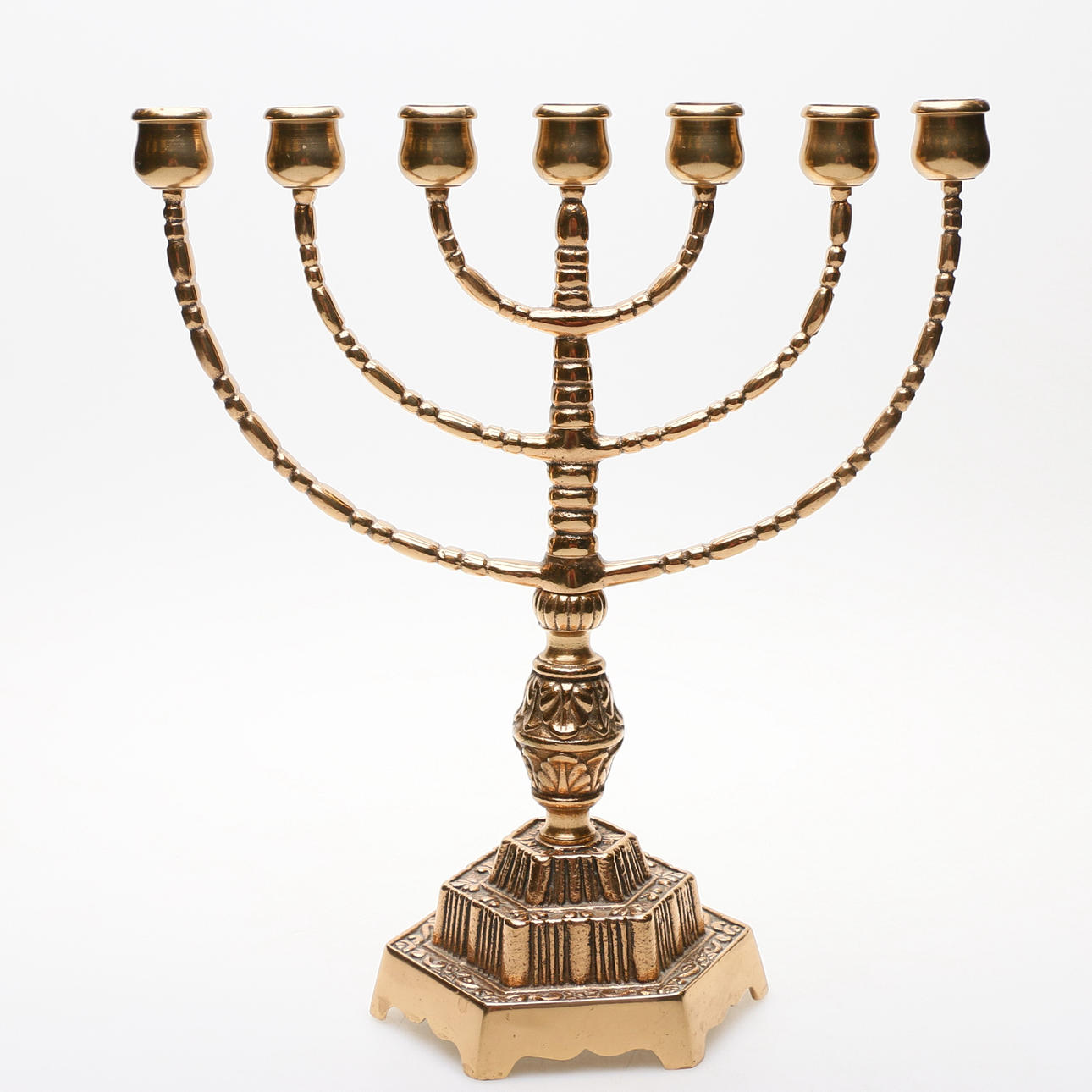 LJUSSTAKE, "Menorah", malm, Gnosjö.