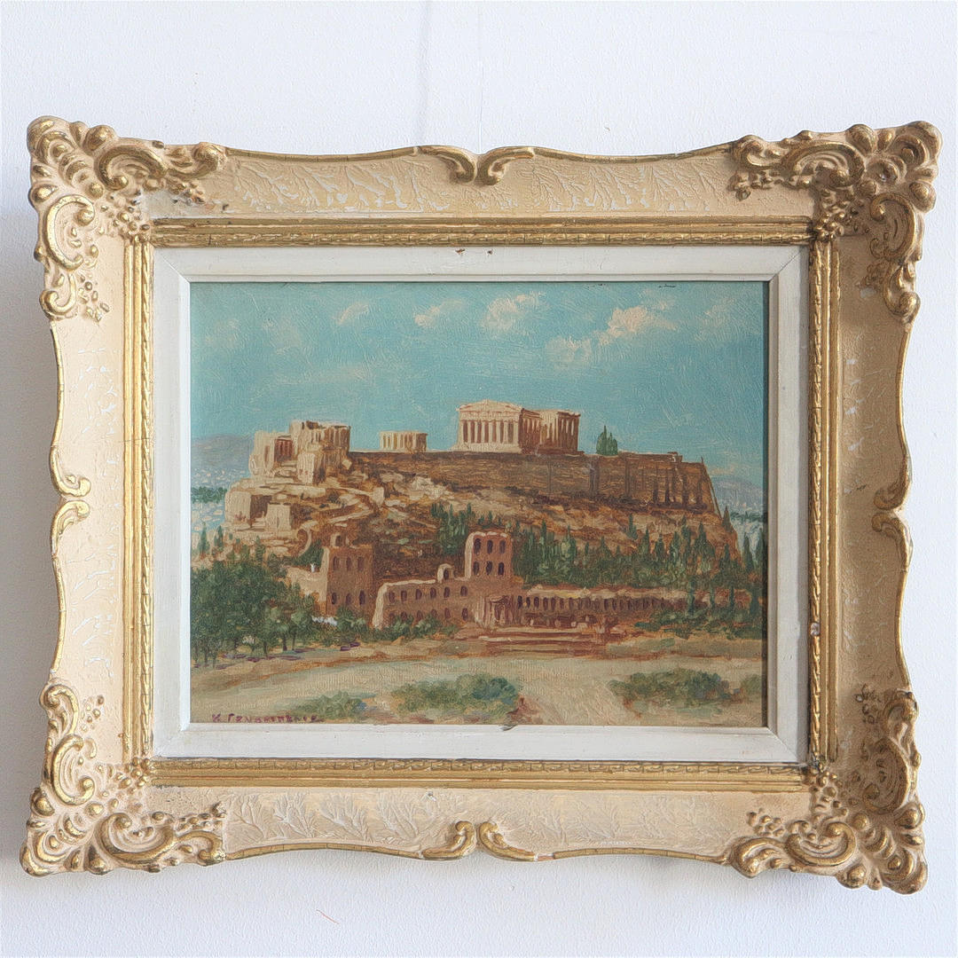 ÖLJYMAALAUS Ateenan AKROPOLIS.