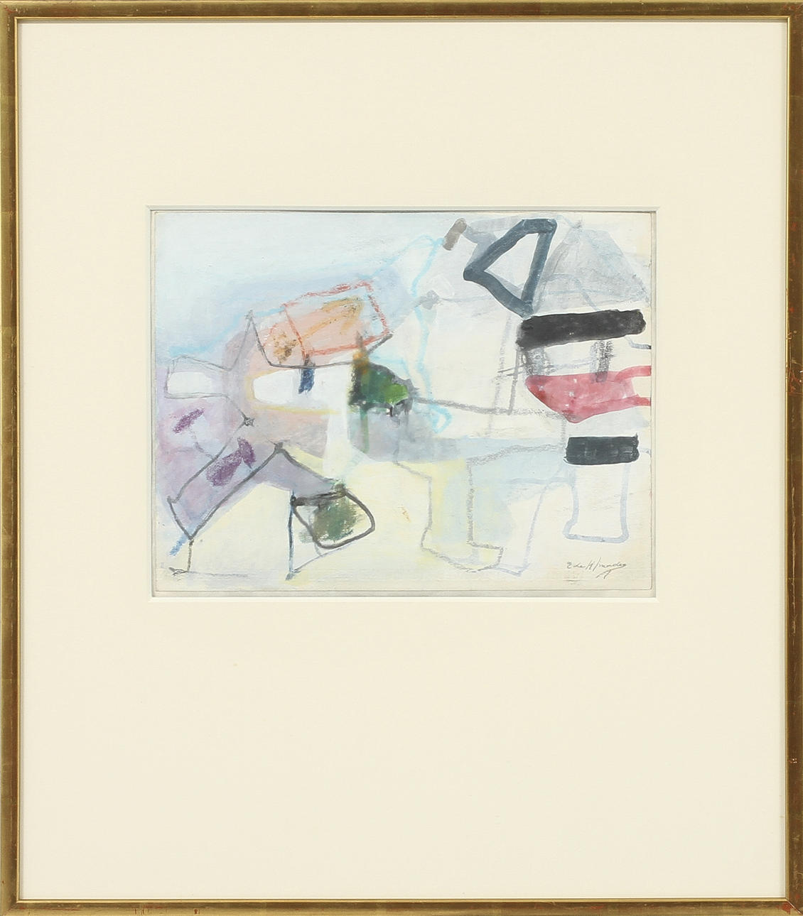 EUGENE DE KERMADEC, blandteknik, sign.