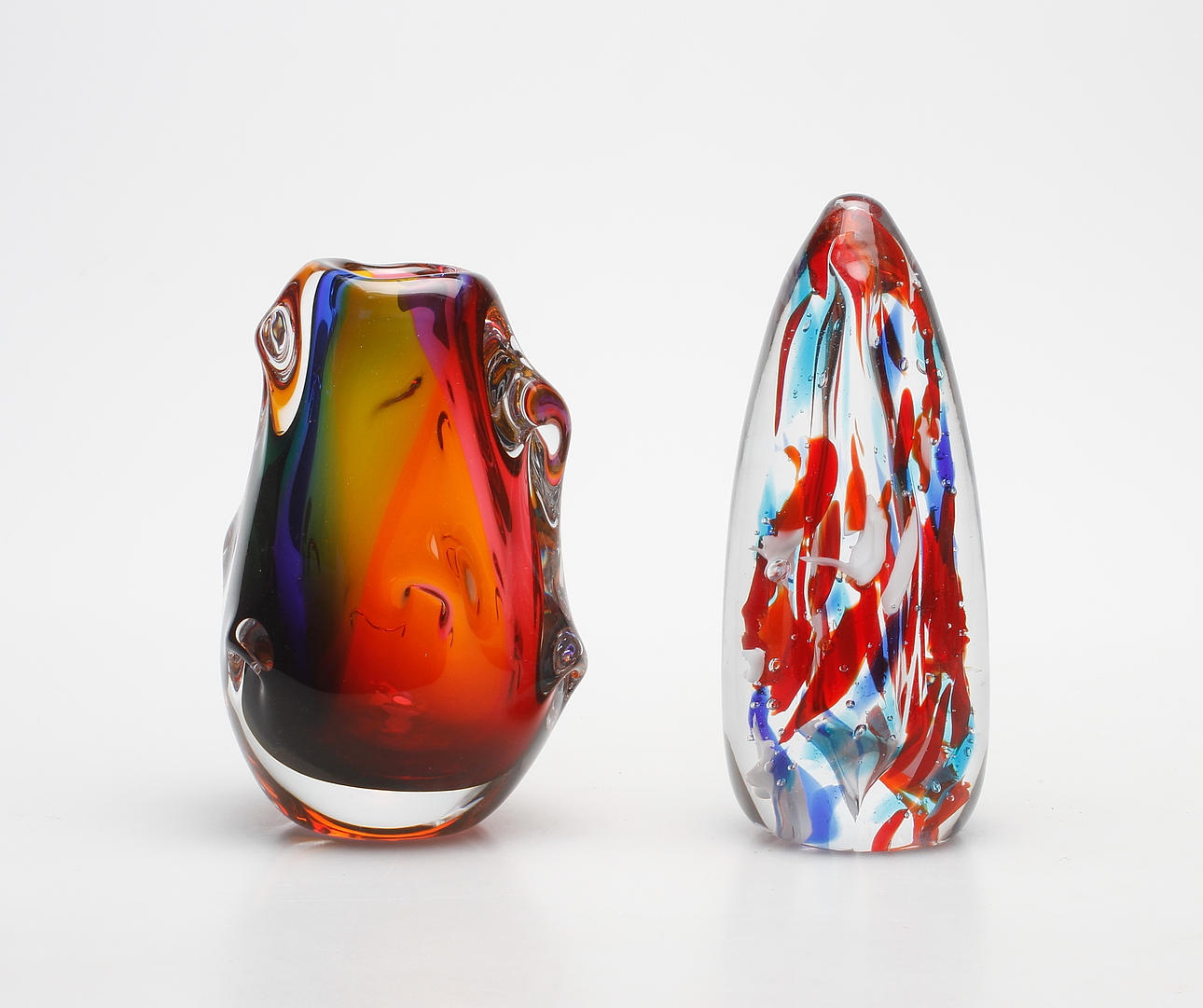 VAS och SKULPTUR, glas, Ulf Johansson, Sjöhyttan, signerade.