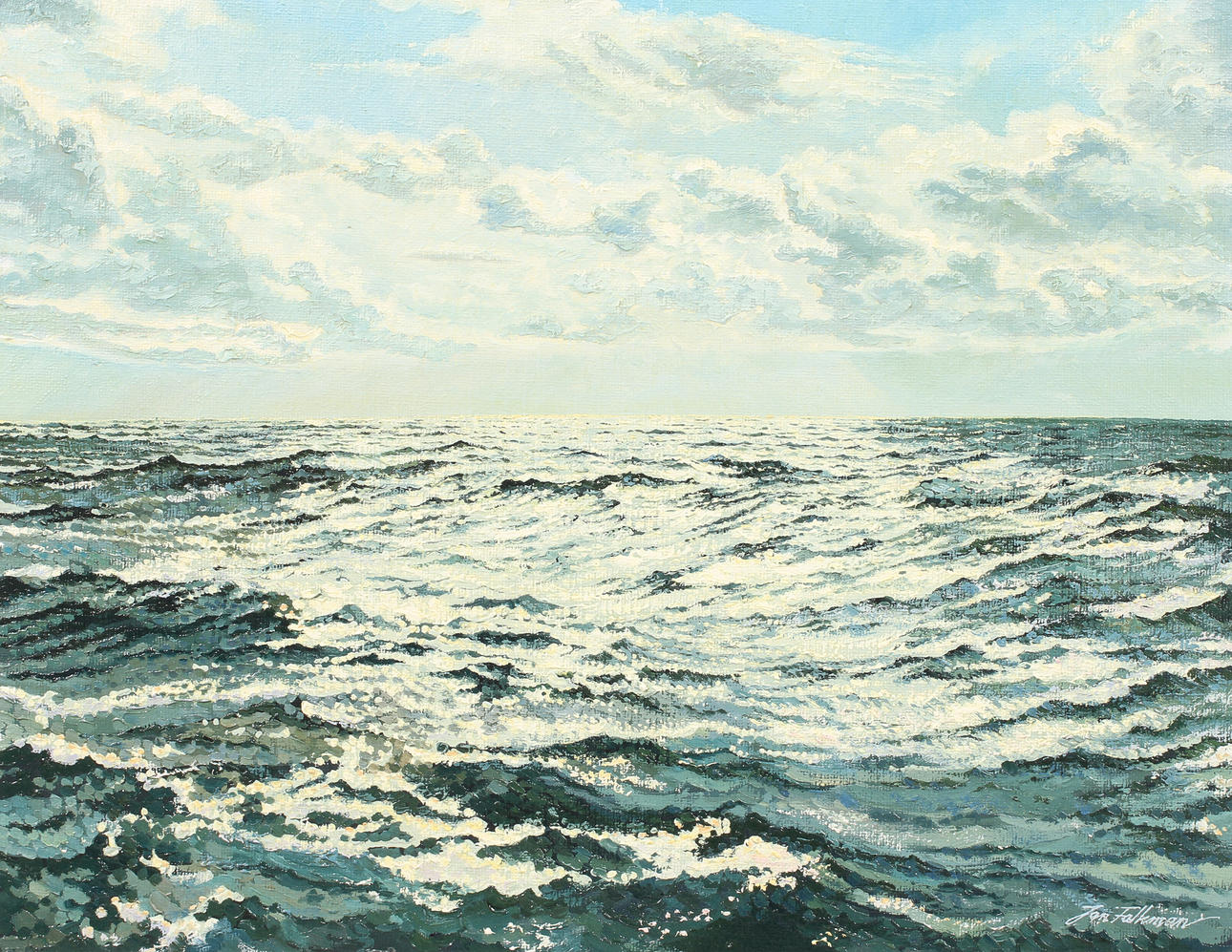 JAN FALKMAN, olja på duk, sign.