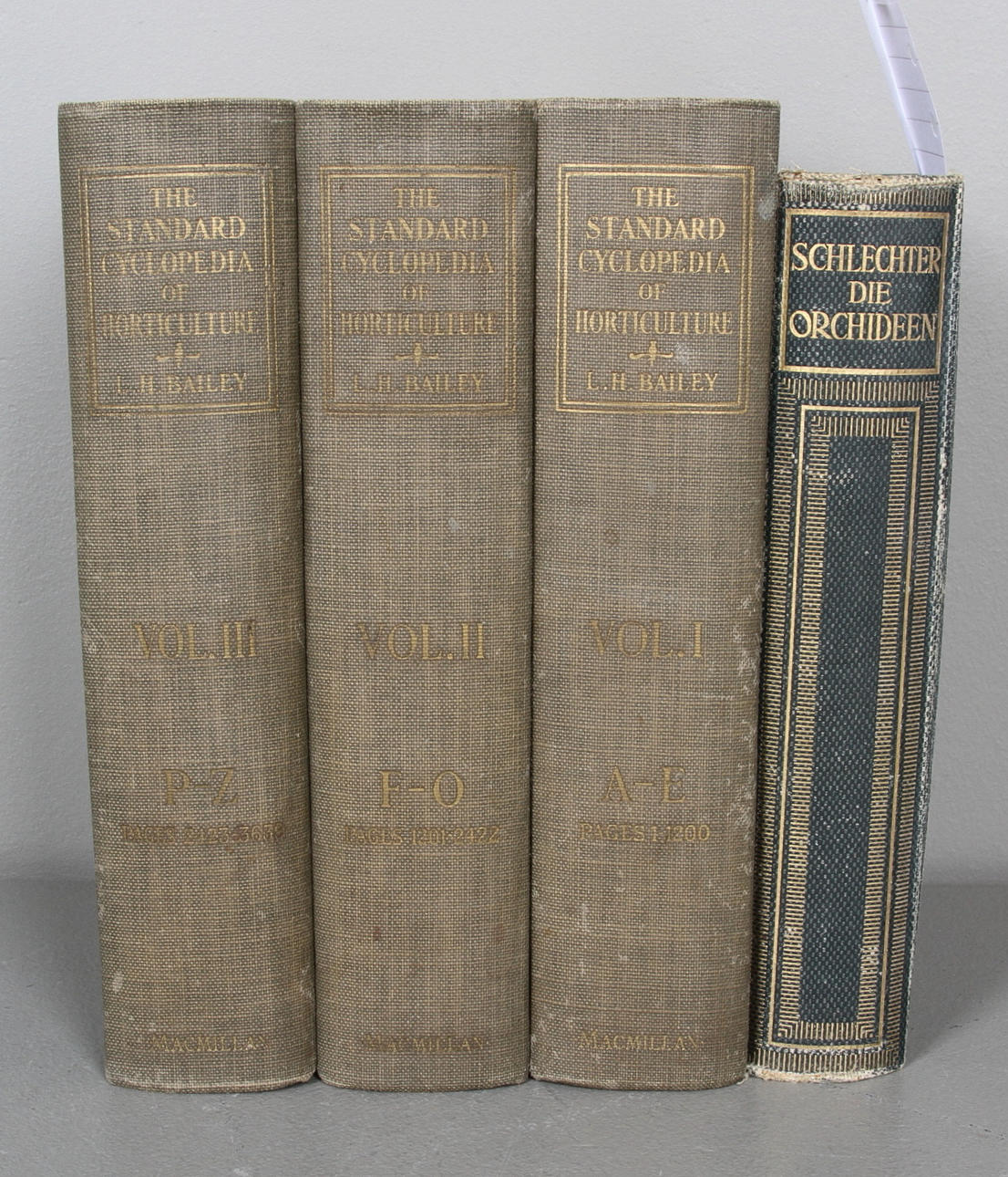 BÖCKER, 4 band, växtriket, Tyskland, 1900-talets första hälft.
