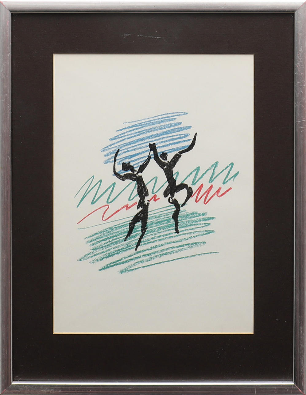 PABLO PICASSO. Color lithograph, from Lithographe III 1956.