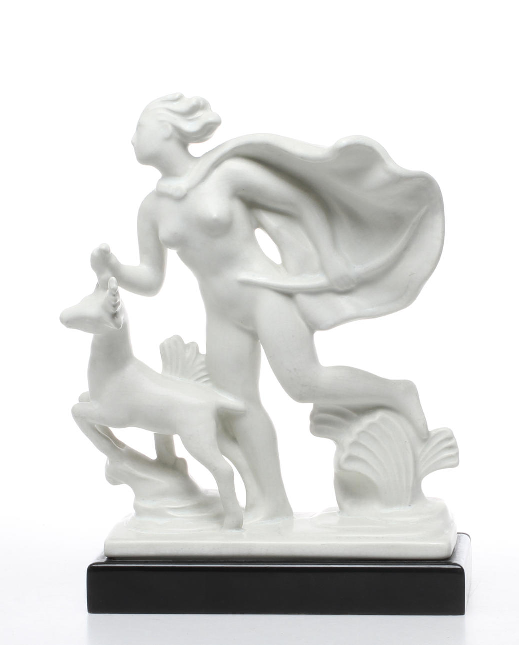 SKULPTUR, Flintgods, "Diana" Arthur Percy, Gefle Porslinsfabrik.