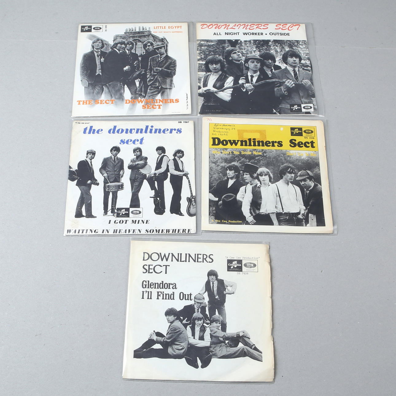 EINZELN, 5 Stück, "Downliners Sect".