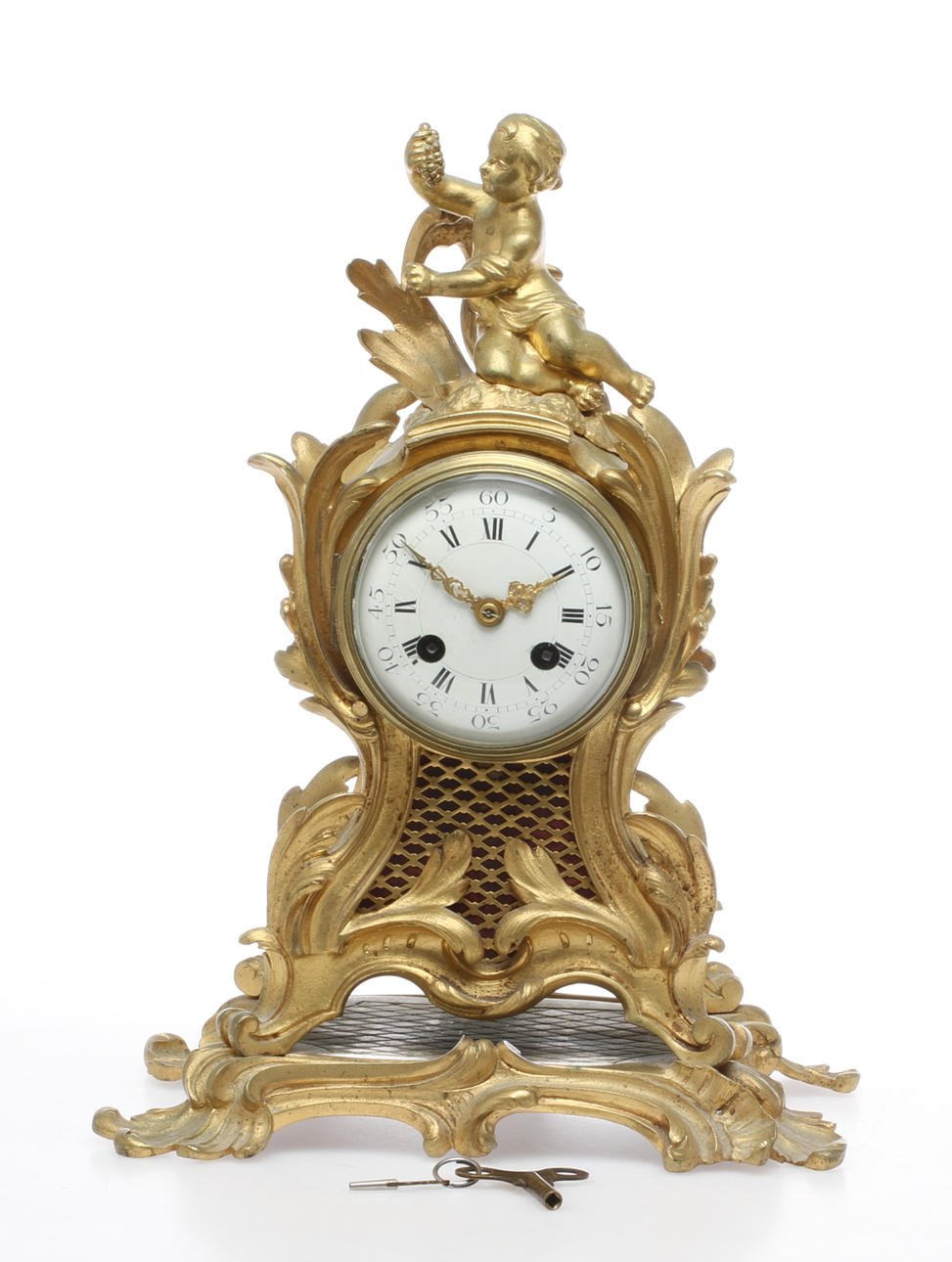 BORDSUR, Louis XV-stil, metall, 1800-talets slut.