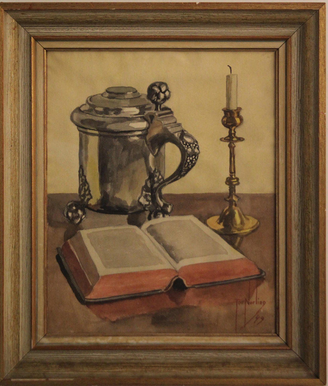 TOR NORLING. AKVARELL signerad.