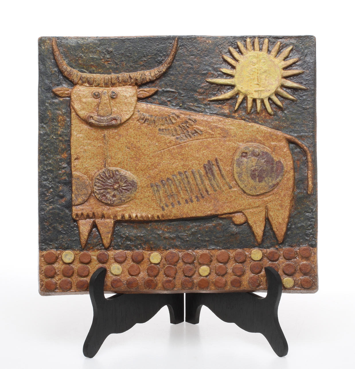 VÄGGPLAKETT, keramik, Stig Lindberg.