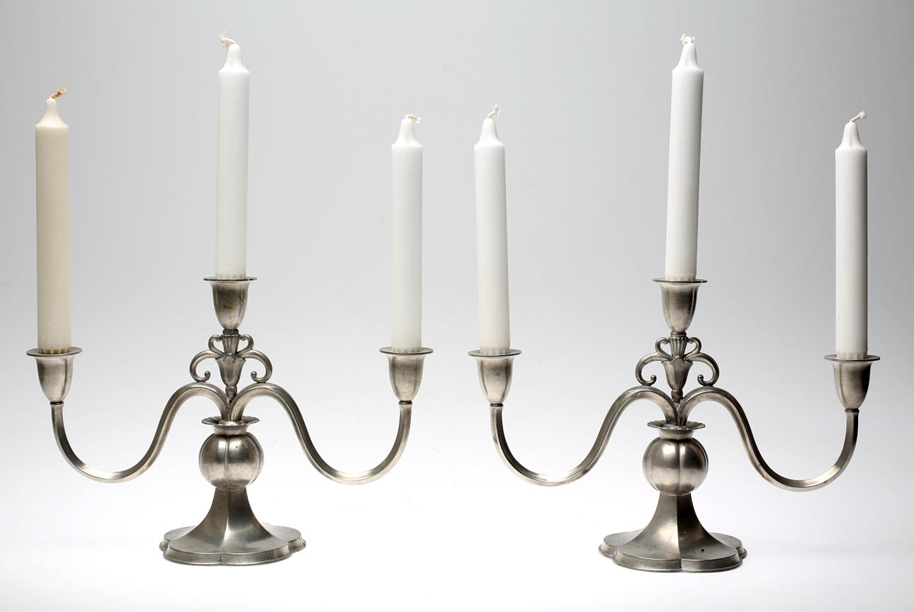 TENNLJUSSTAKAR, 1 par, Danmark.