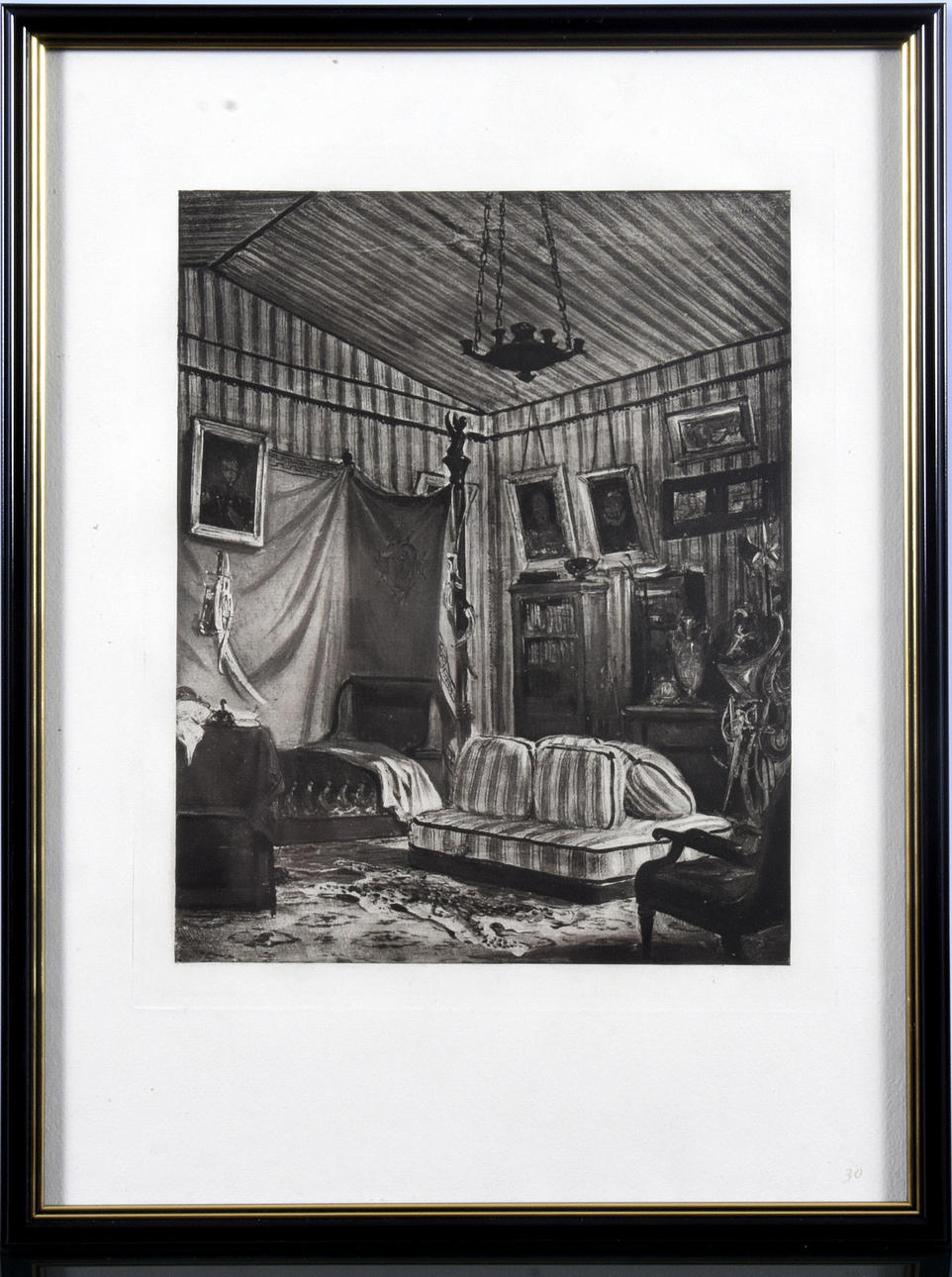 EUGENÉ DELACROIX. EFTER. Litografiskt tryck.