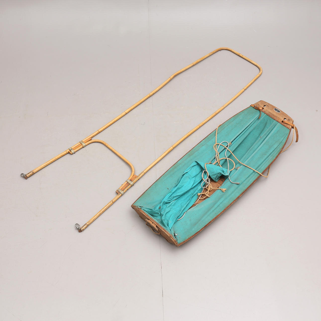 DRAGSLÄDE, trä, Segebaden, 1940/50-tal.