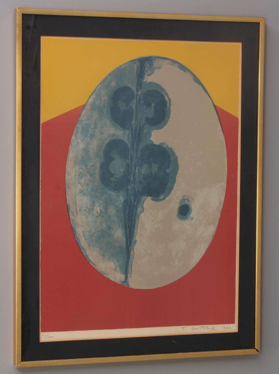 PIERRE DMITRIENKO. Färglitografi, signerad och daterad 1972, numrerad 94/300.