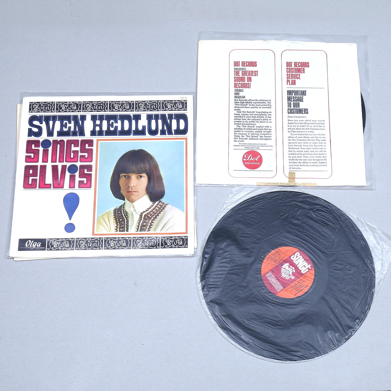 LP-SKIVOR, 3 st, bland annat "Sven Hedlund", "New Generation".