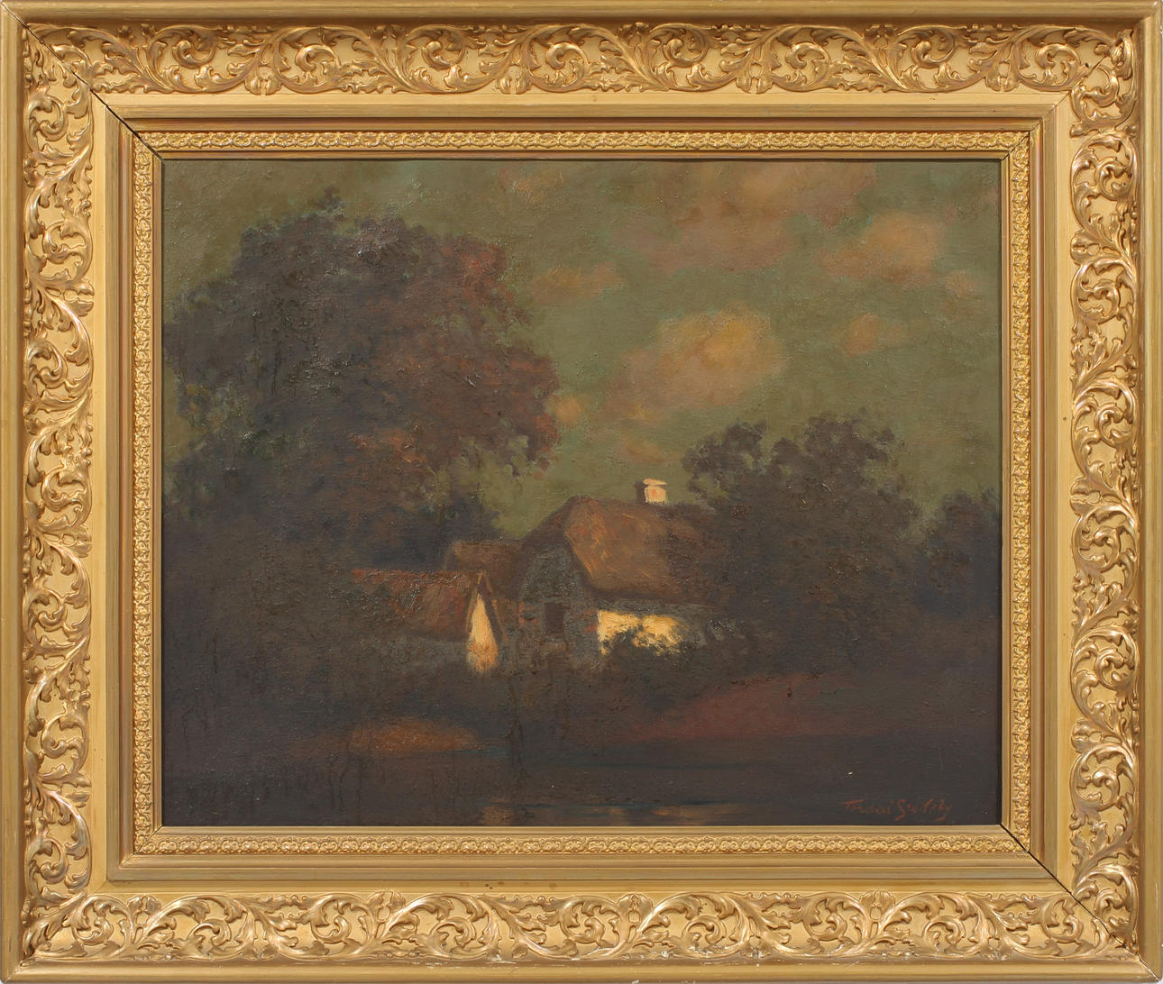 MIHALY SZEKELY TORDAI. Olja på duk, signerad.