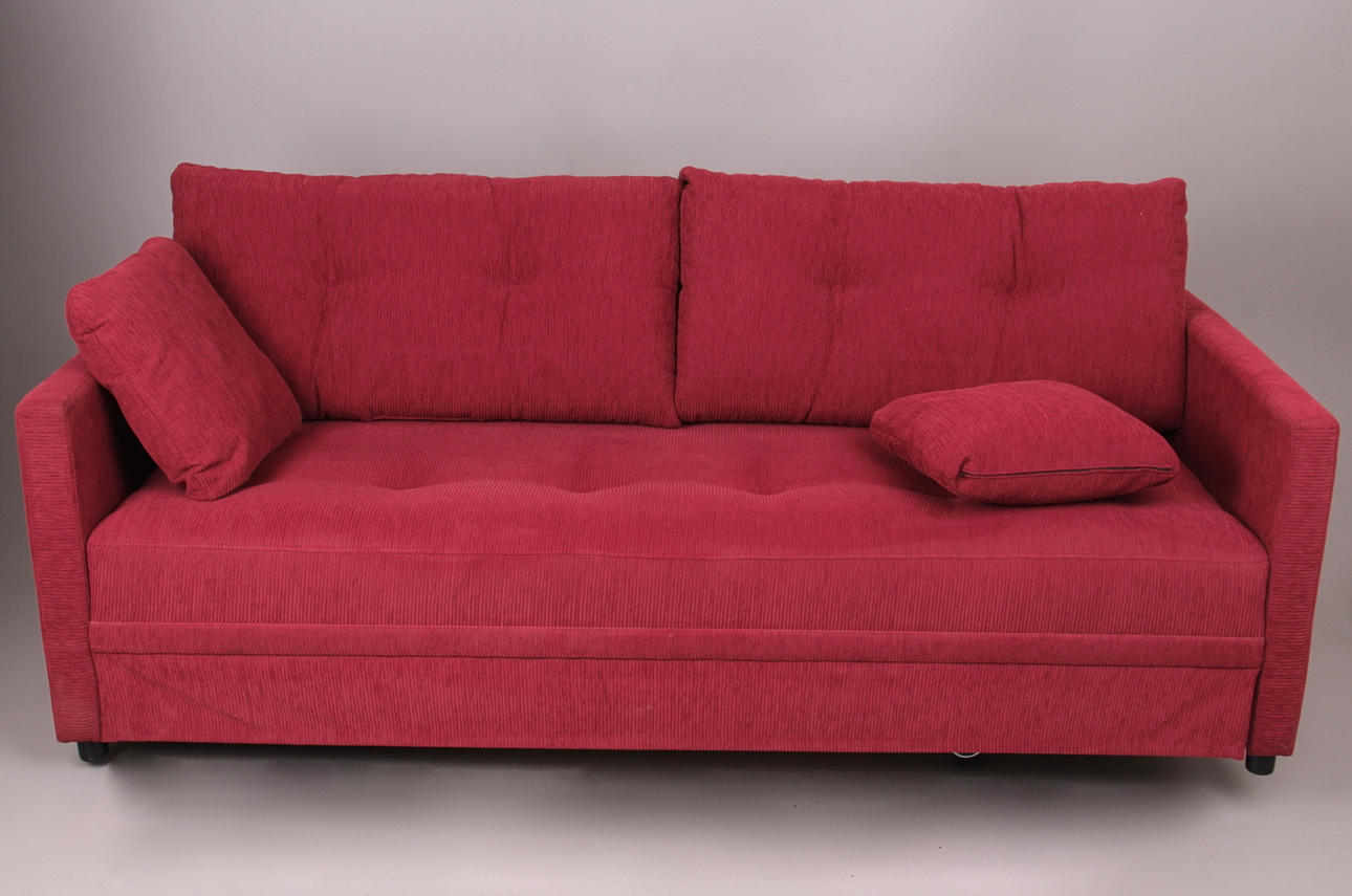 BETTSOFA, rotes Manchester.