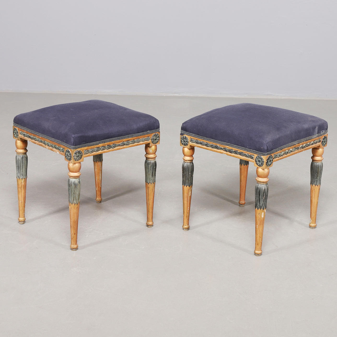 STOOLS, a pair, Late Gustavian, circa 1800. Furniture - Armchairs ...