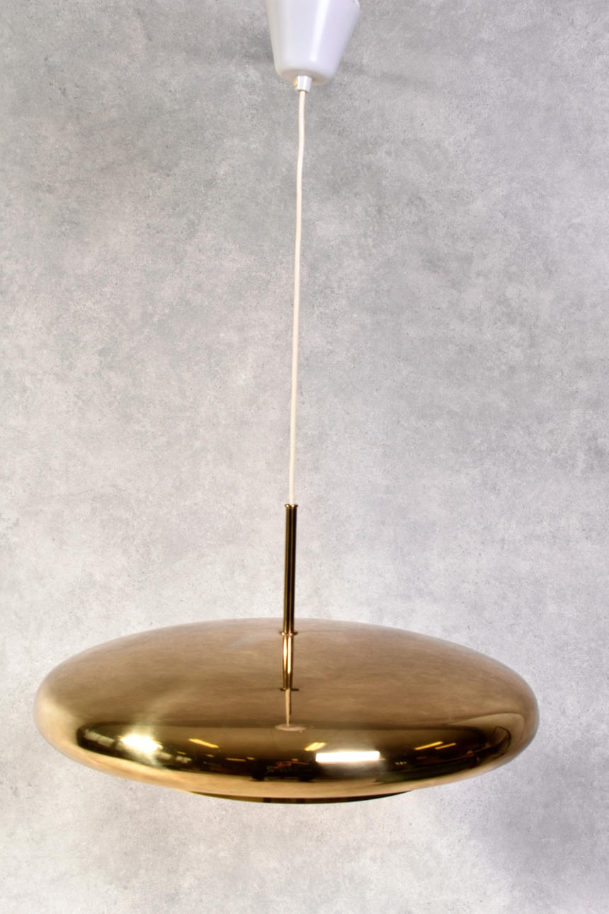 TAKLAMPA, mässing 1900 talets andra hälft.