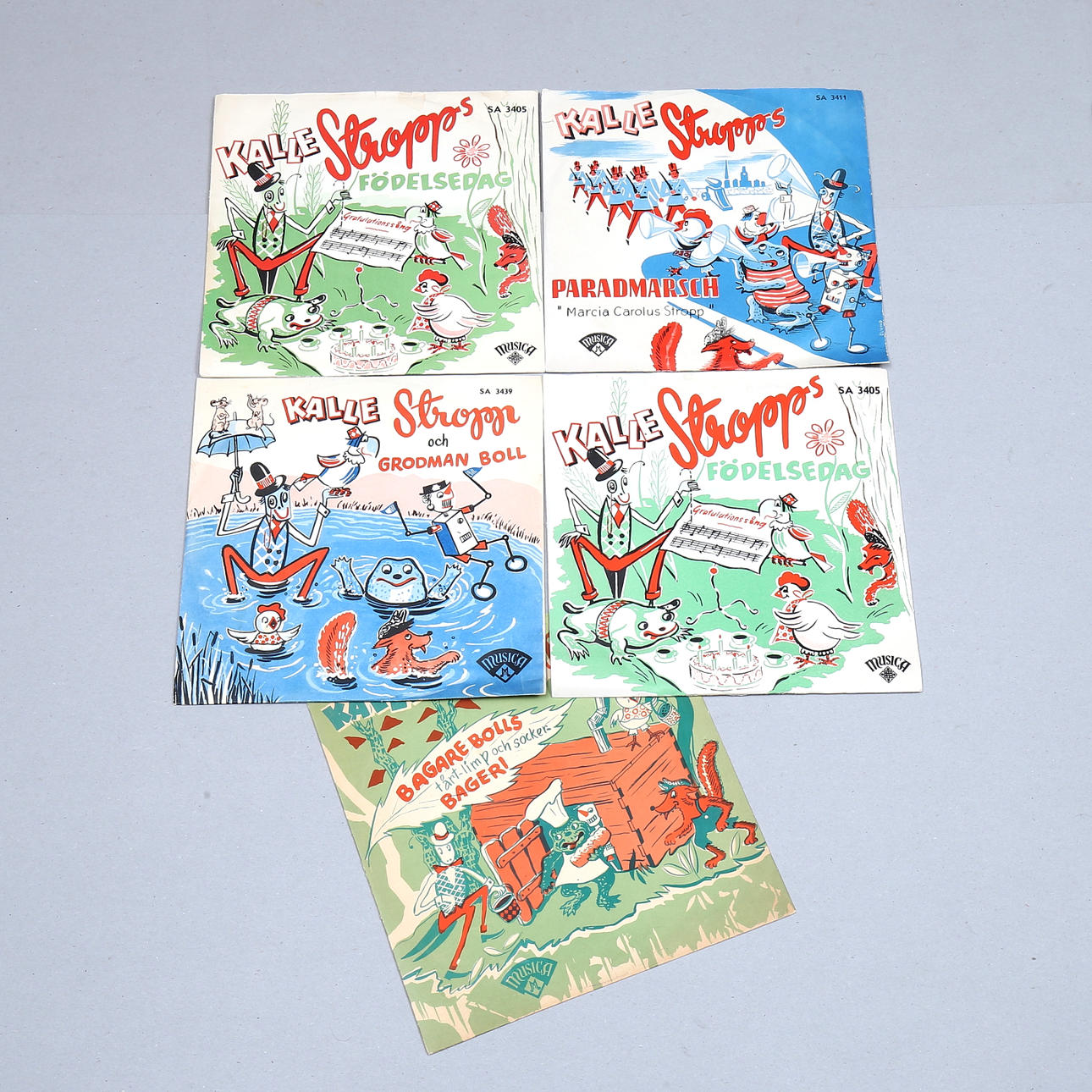 STENKAKOR, 4 st, "Kalle Stropp".