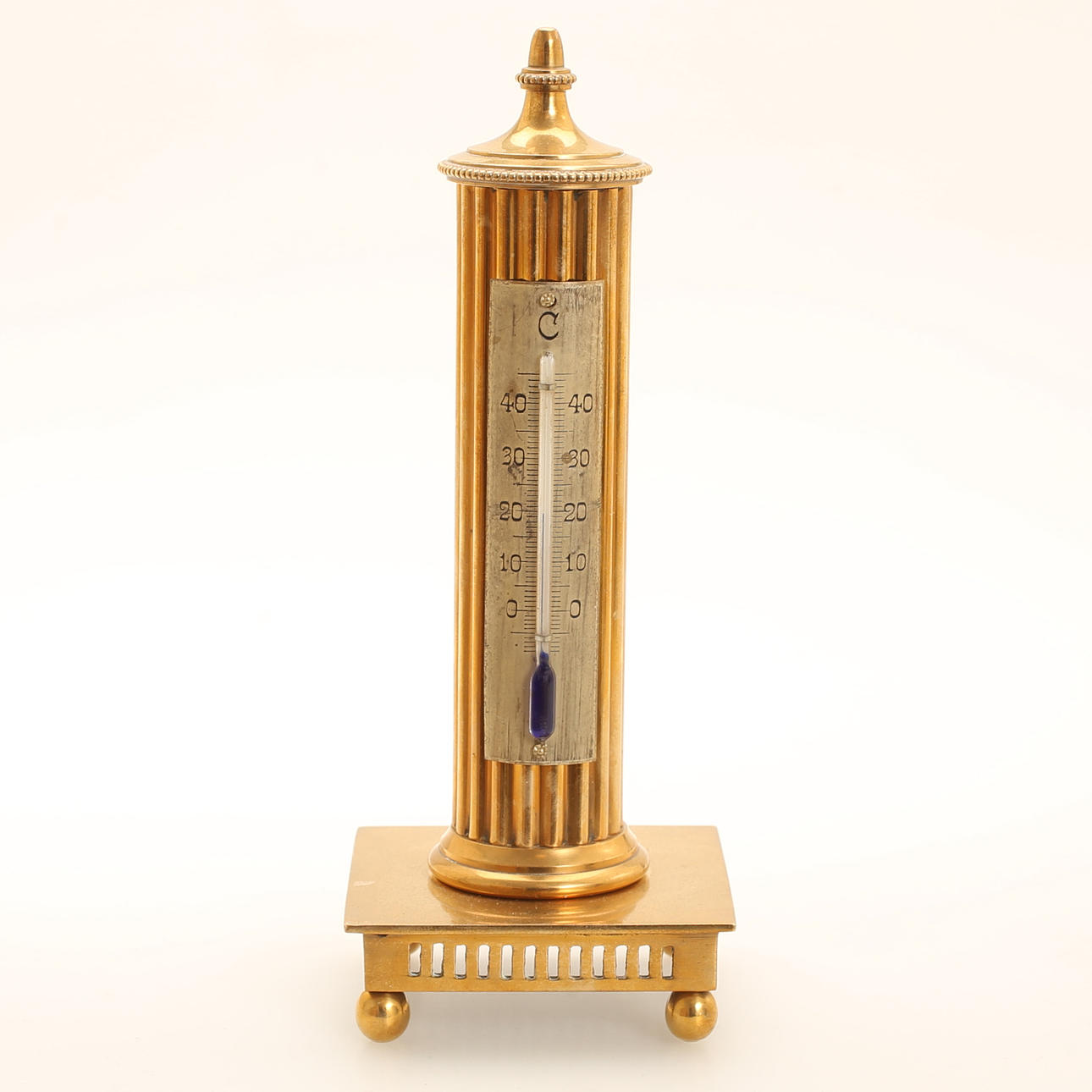 THERMOMETER, Messing, Gusums Mühle, 1900er Jahre.
