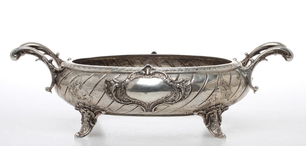 JARDINJÄR, silver, nyrokoko, Möllenborg, Stockholm, 1894.