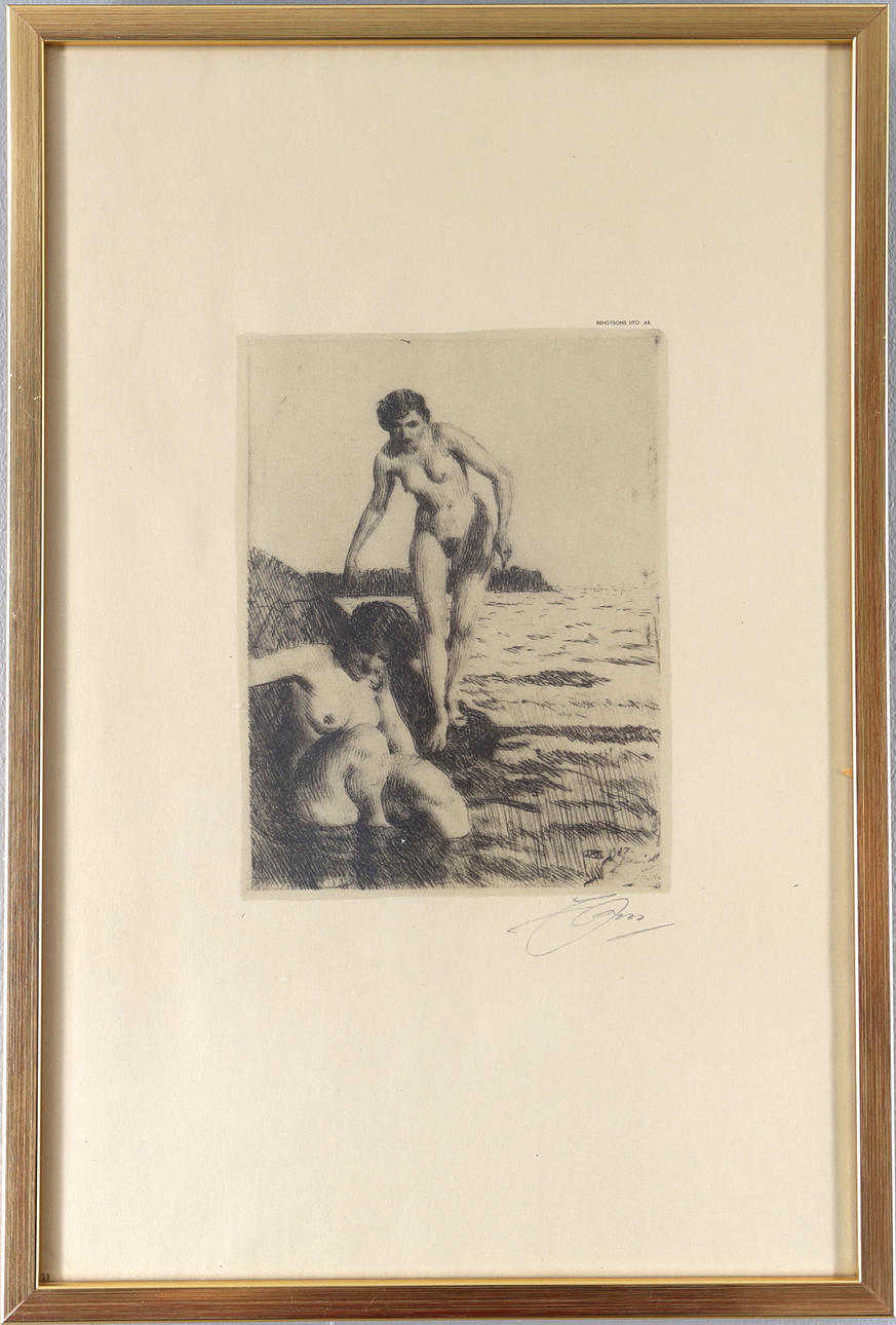 LITOGRAFIER, 6 st, Bengtsons Lito AB, Anders Zorn.