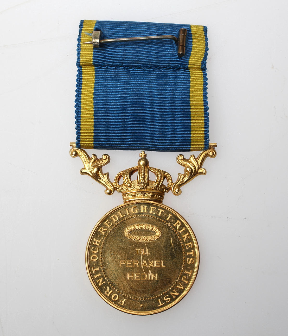 GULDMEDALJ, 18 karat.