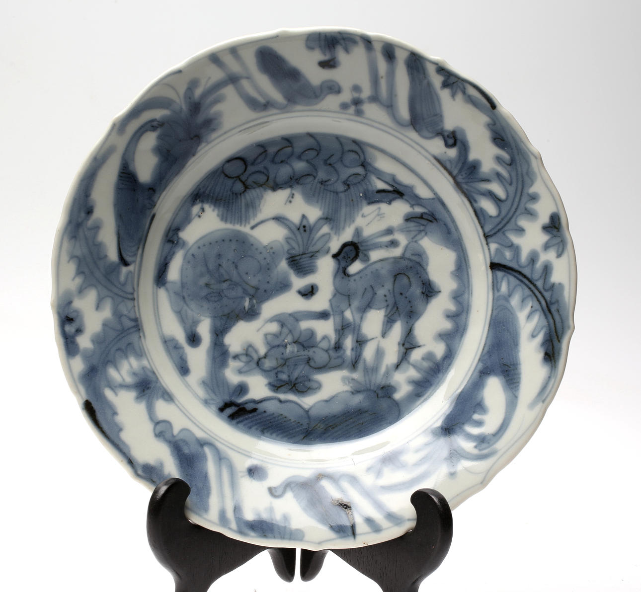 TALLRIK, Porslin, Ming dynastin, Wanli (1573-1613).