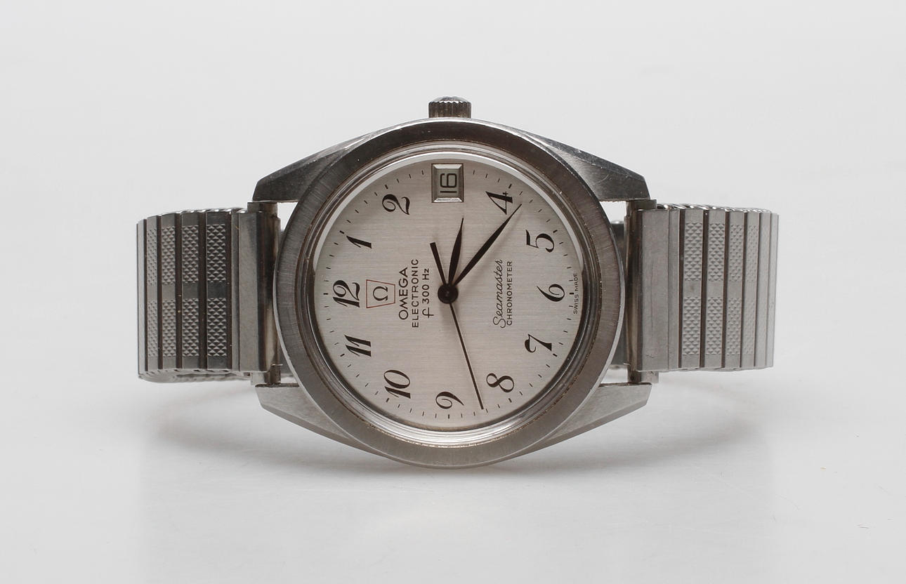 ARMBANDSUR Omega, electronic 300 hz, Seamaster Chronometer.