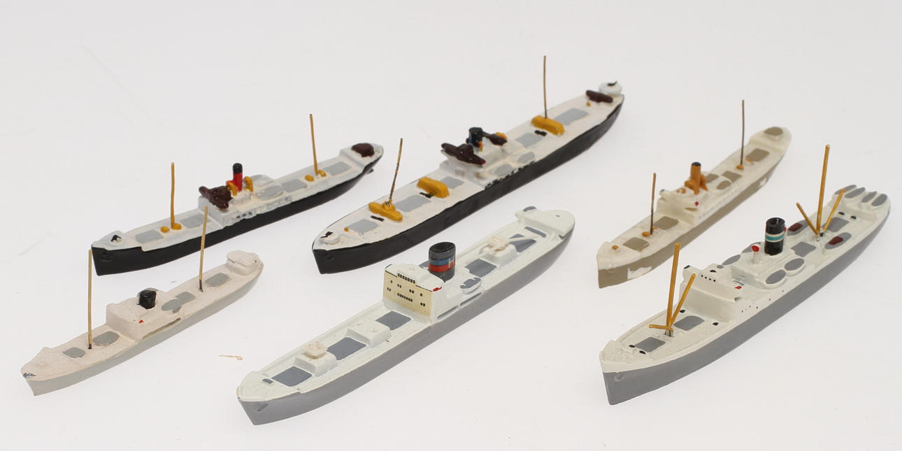 MODELLBÅTAR WIKING 6 stycken CIVILA.