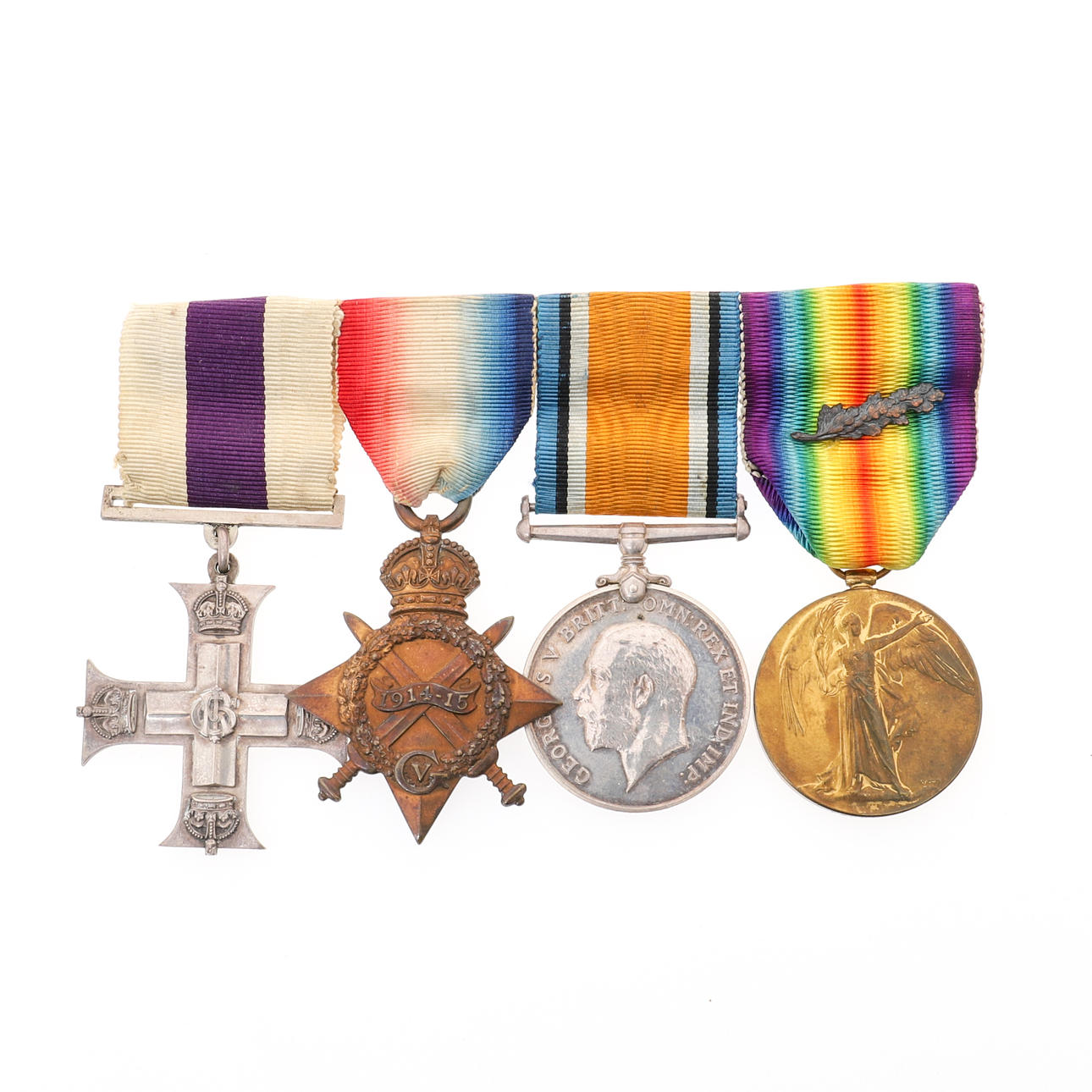 A GREAT WAR MC GROUP OF FOUR TO CAPTAIN DAVID LEONARD CARR ROYAL FIELD ARTILLERY.