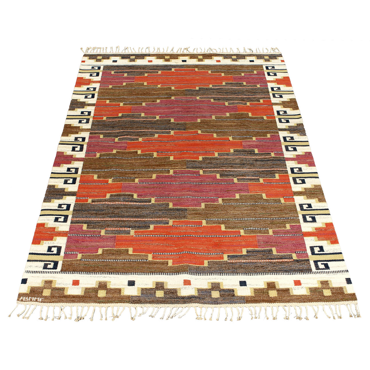 MÄRTA MÅÅS-FJETTERSTRÖM. Matta, "Bruna heden", rölakan. Båstad efter 1941.