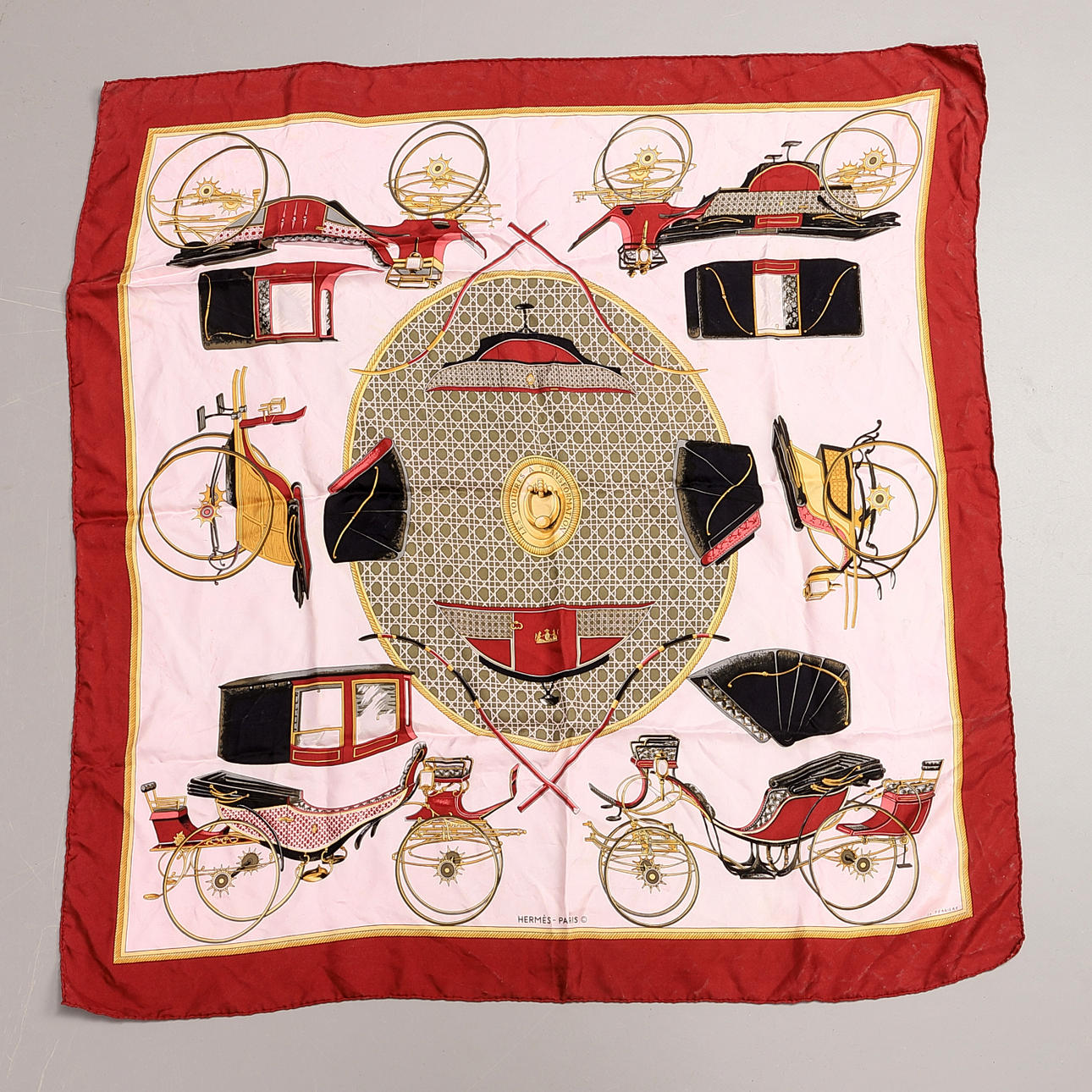 HERMÈS, scarf, siden, Paris.