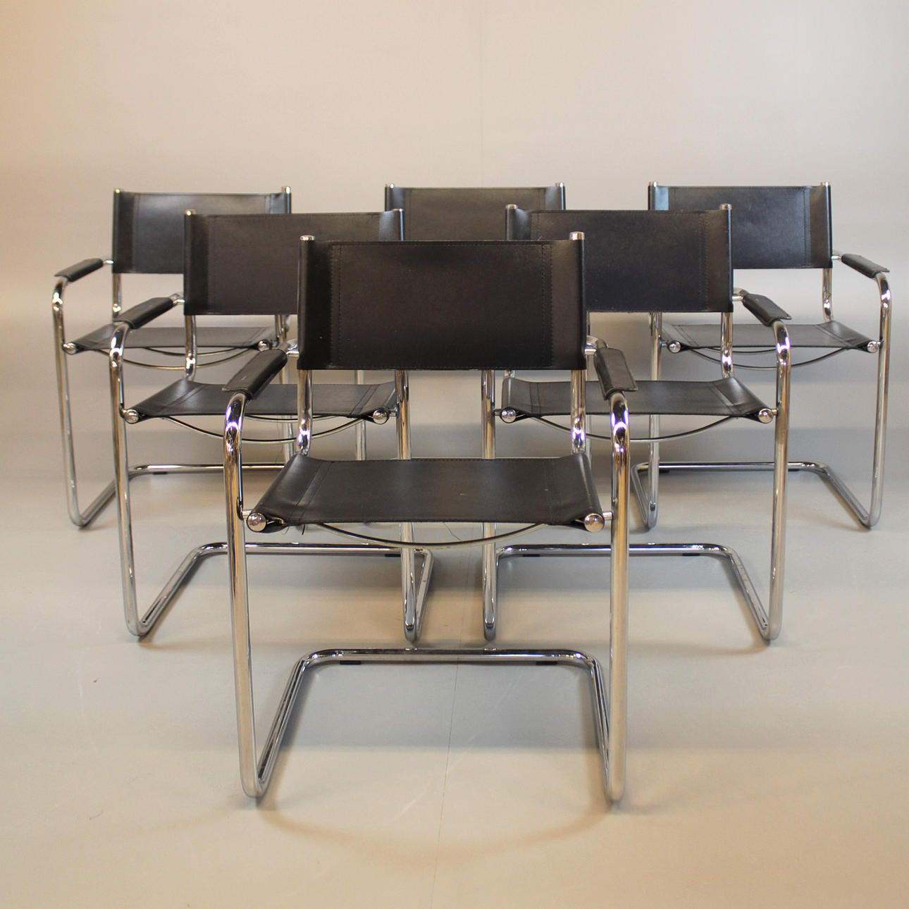 KONFERENSSTOLAR 6st kromad stomme.