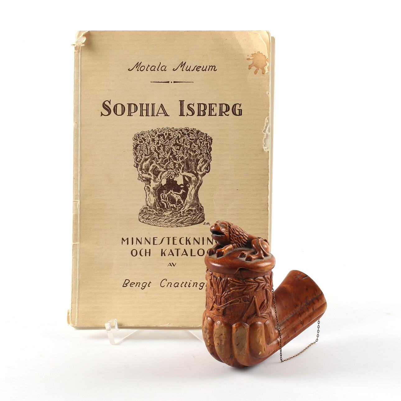 PIPE HEAD, attributed to Sofia Isberg, 19th century.