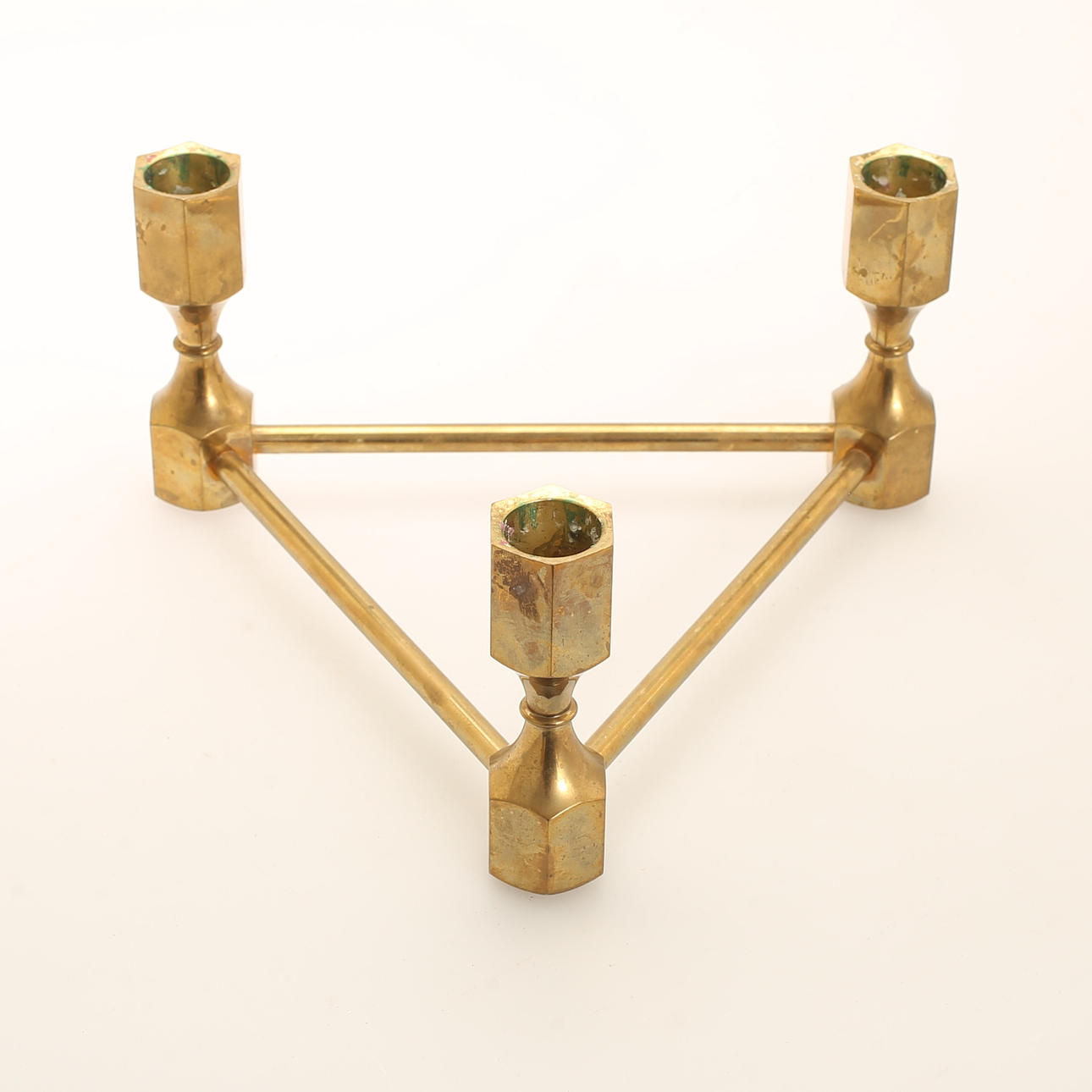 LJUSSTAKE, mässing, Gusum.