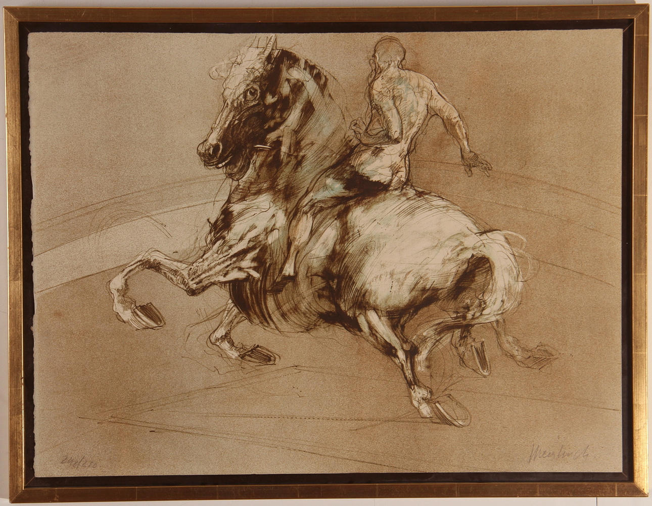 CLAUDE WEISBUCH. Lithographie, signiert, 242/250.