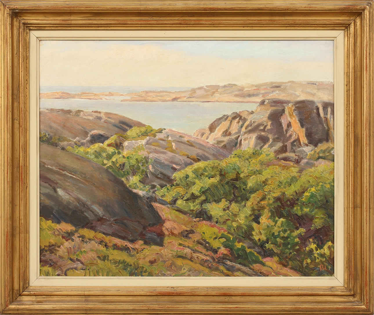 SIGFRID ULLMAN. Olja på pannå, signerad.