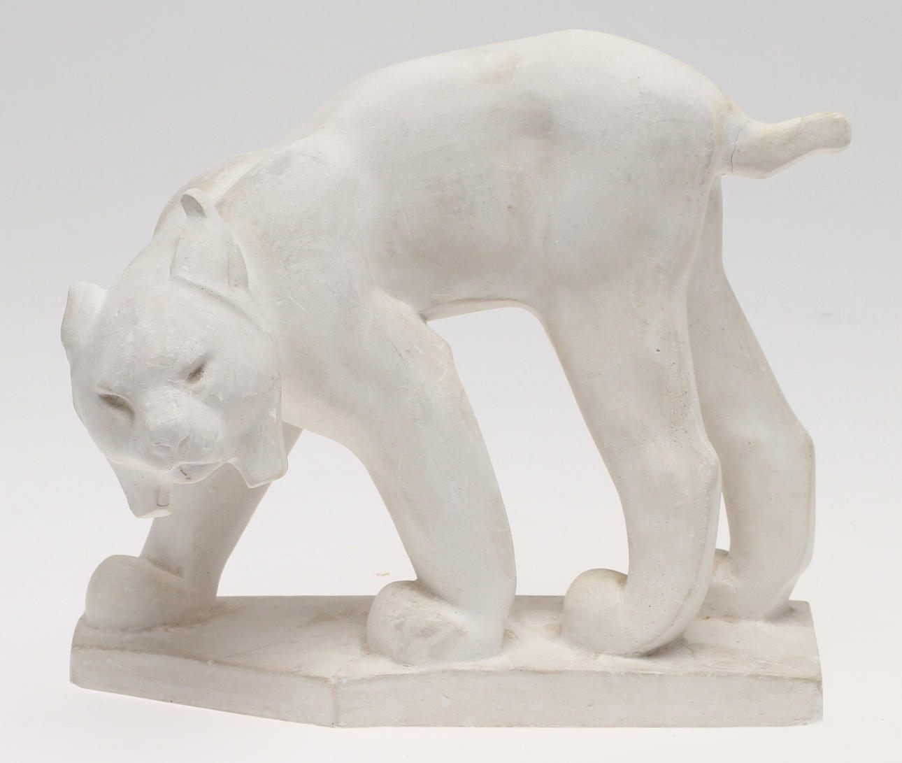 JUSSI MÄNTYNEN. Skulptur, gips, signerad, daterad 1945.