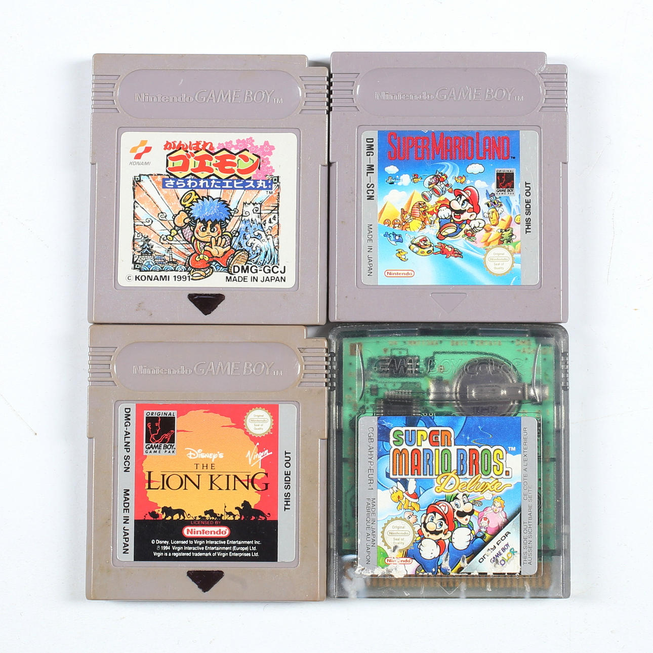 NINTENDO, Gameboy-spel, 4 st, bl.a. Super Mario.