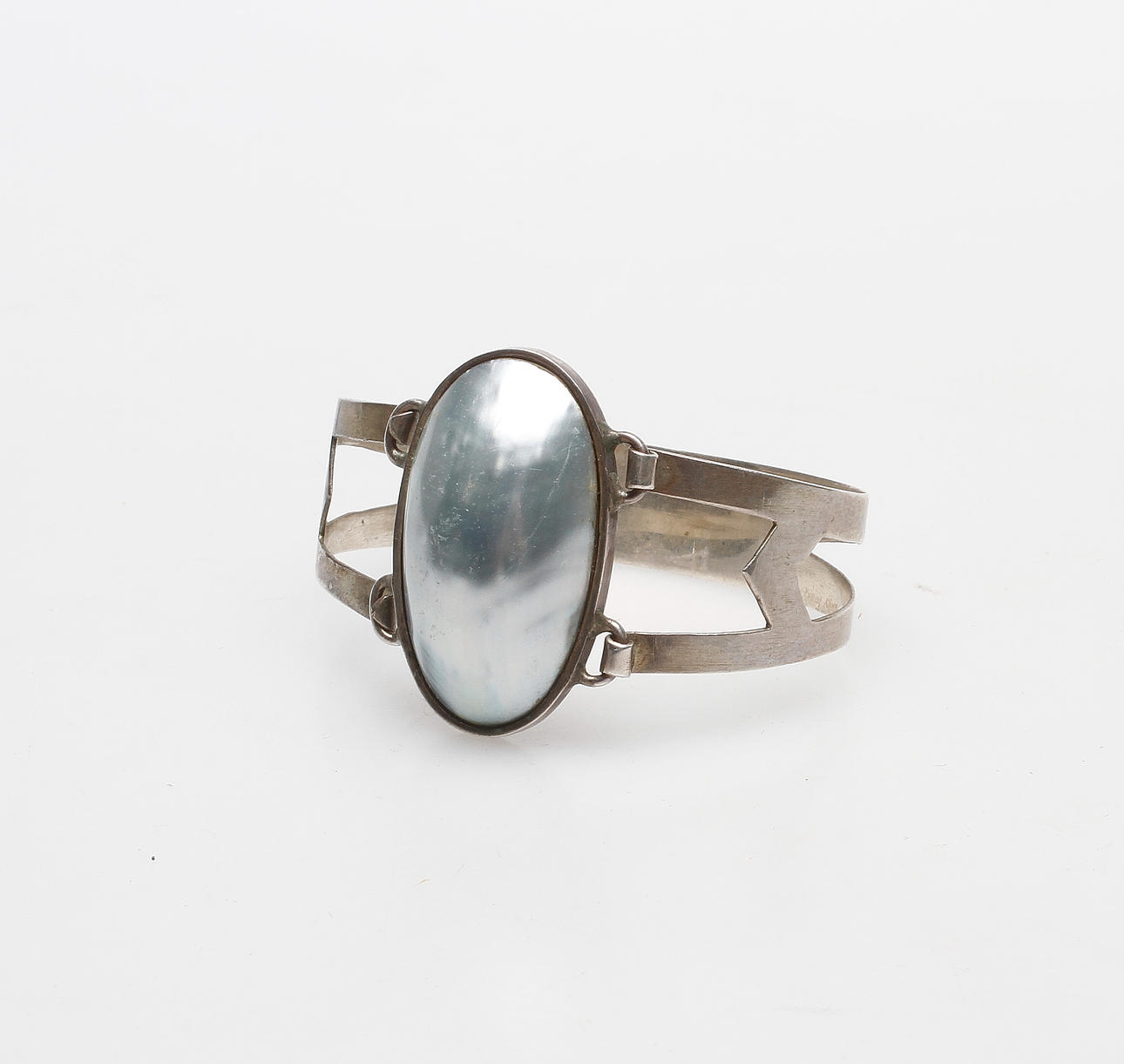 ARMBAND, silver och pärlemo, 1900/2000-tal.