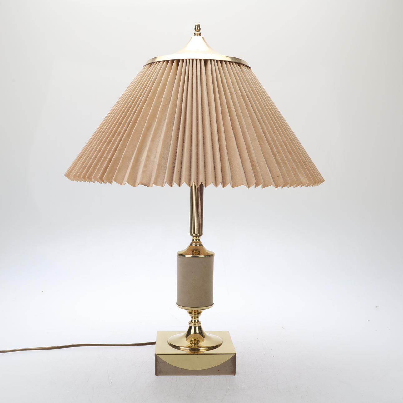 BORDSLAMPA, mässing, TR & Co, 1900 -tal.