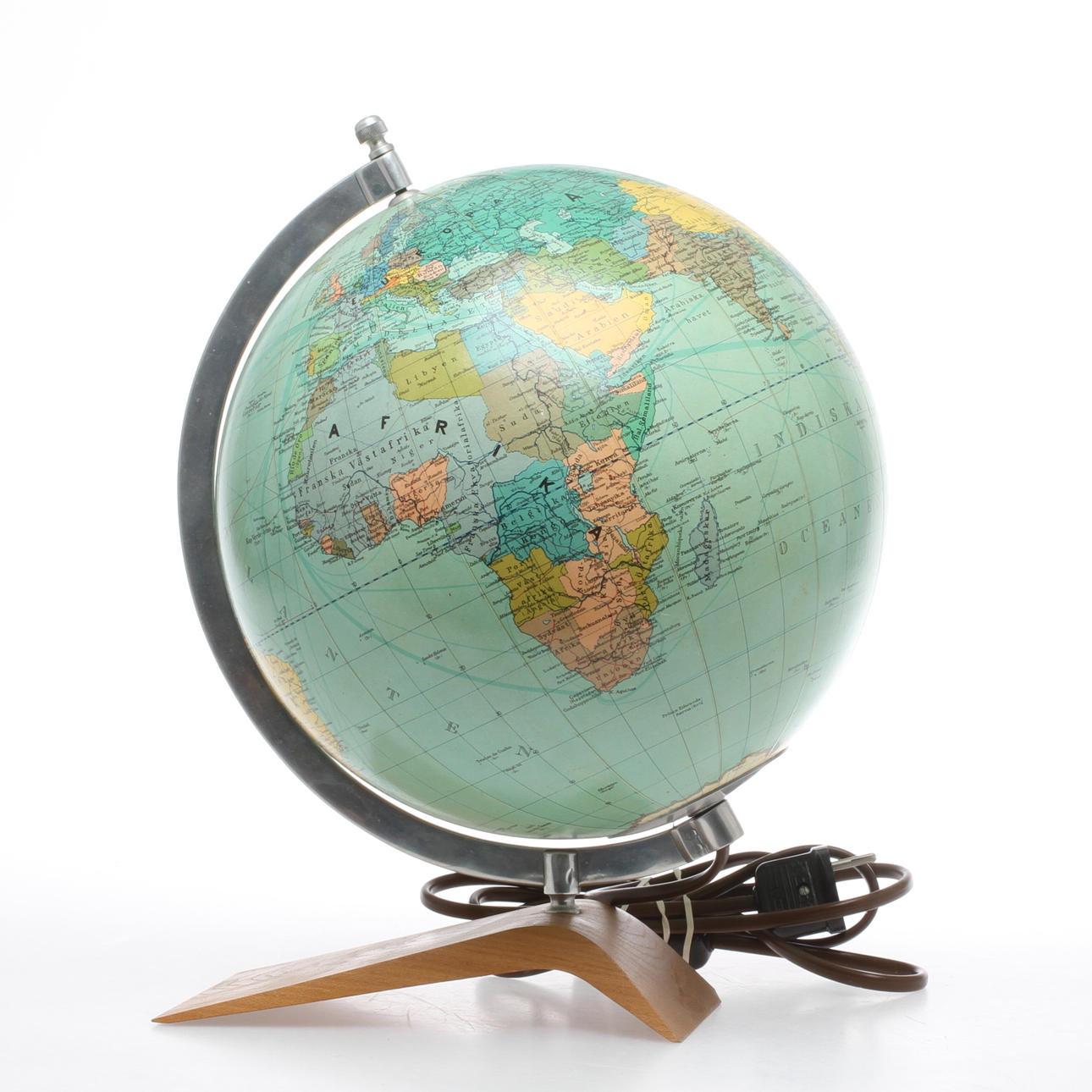 JORDGLOB, med belysning, Flemmings Verlag, 1900-talets andra hälft.