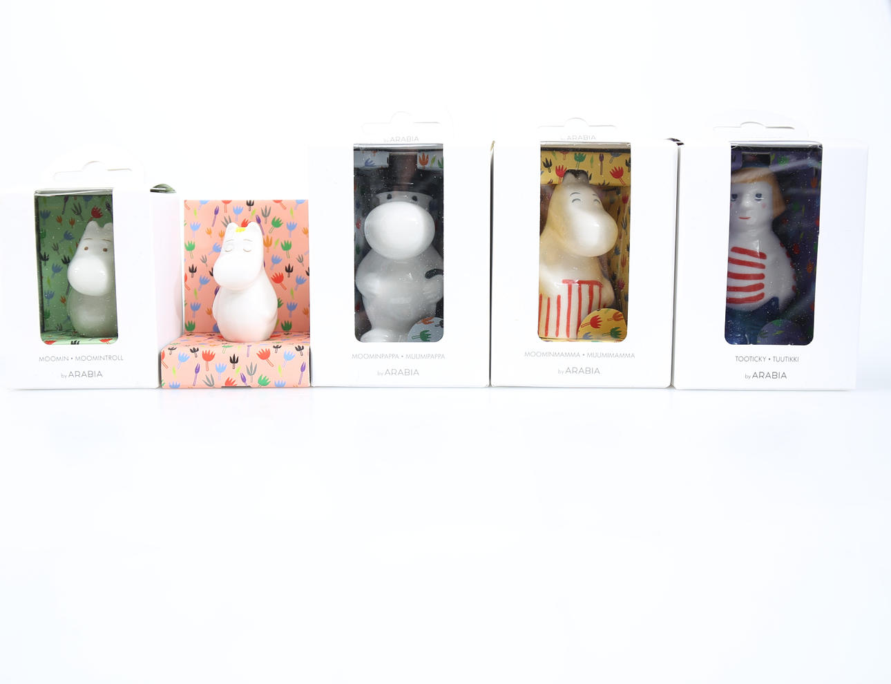 MUMIN, porslin, 5 stycken, Arabia.