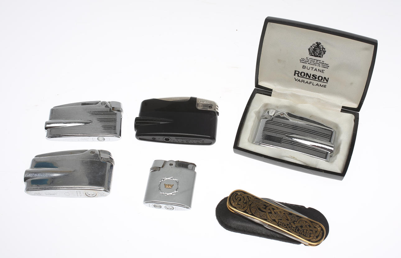 TÄNDARE 5 st Ronson, metall, metall/plast.
